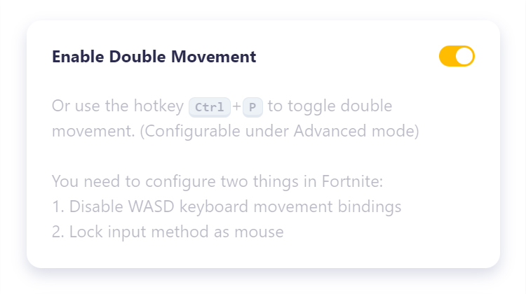 Double movement app